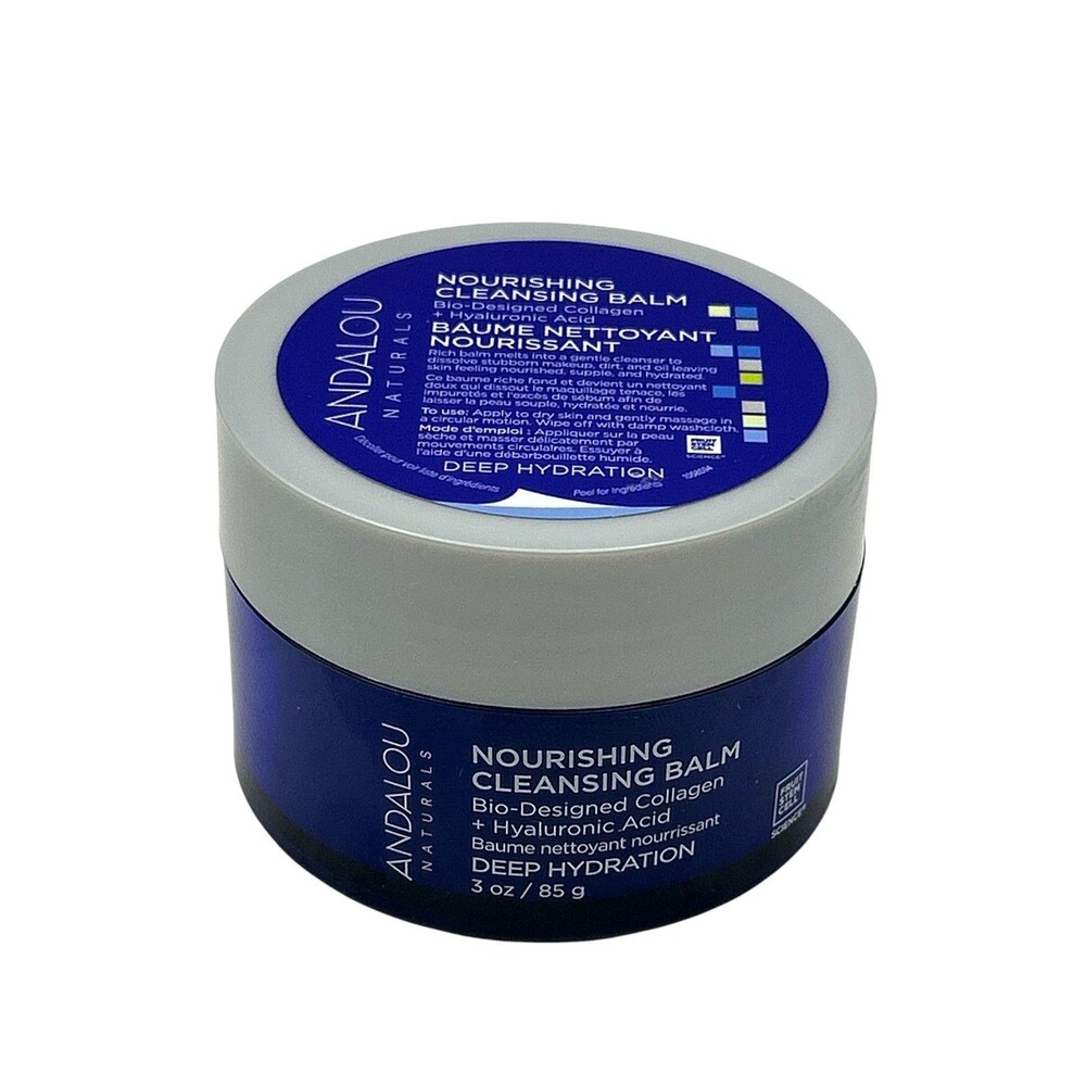 Andalou Naturals Deep Hydration Nourishing Cleansing Balm collagen hyaluronic